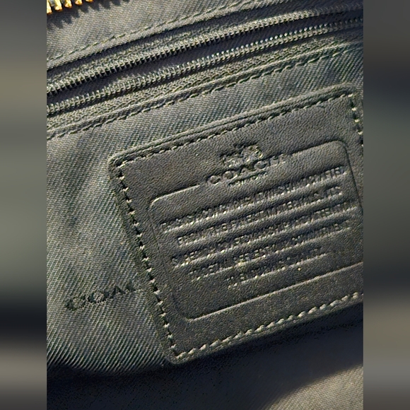 Coach 2 WAY Handbag Black Leather Shoulder Mini Bag - Picture 14 of 16